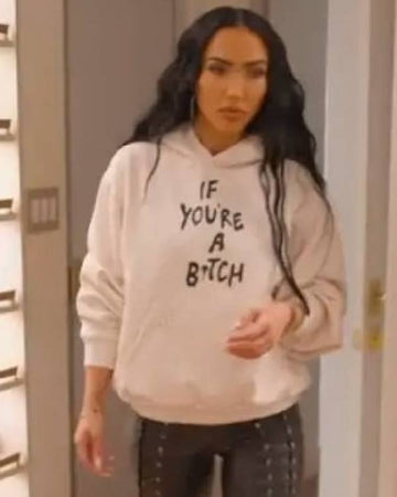 Selling Sunset Bre Tiesi White Print Hoodie