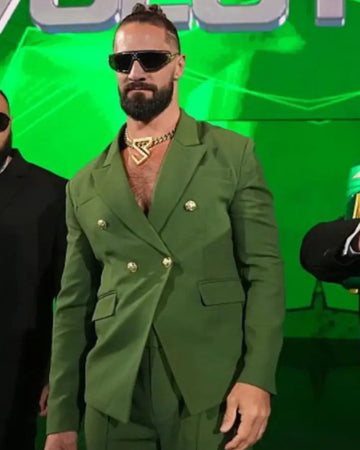 Seth Rollins Monday Night RAW Green Blazer