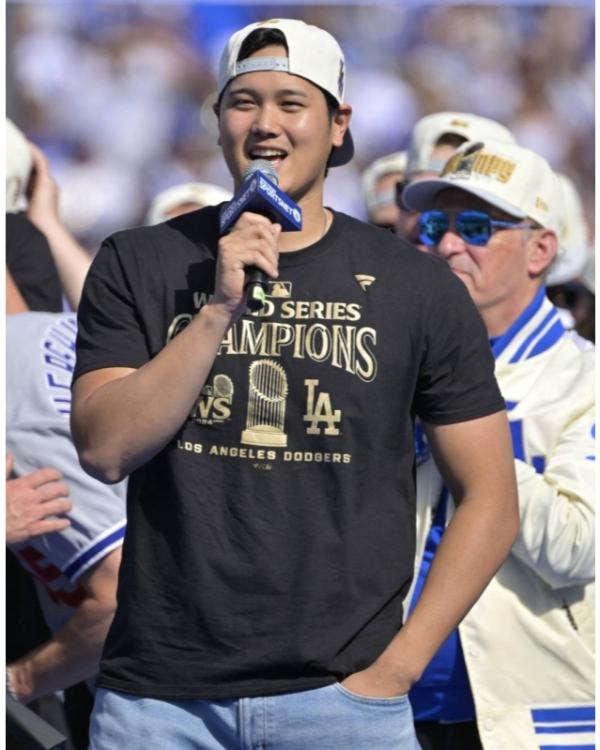 Shohei Ohtani 2025 Dodgers World Series Celebration T-Shirt