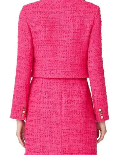 Eliza Coupe The Residence Pink Collarless Jacket