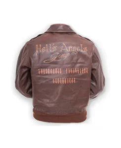 Flying Hells Angels Group on Rough Leather Jacket