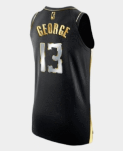 LA Clippers Paul George Black Golden Edition Authentic Limited Jersey