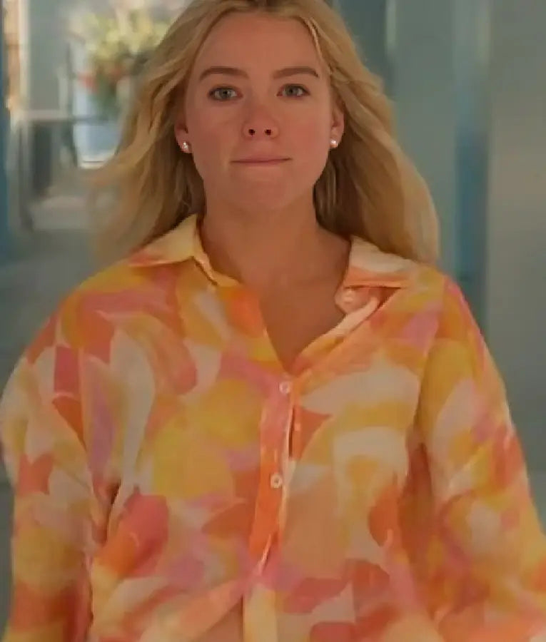 Sirens S01 Simone DeWitt Orange Printed Shirt