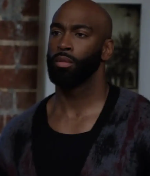 Sistas S09 Purple Print Cardigan