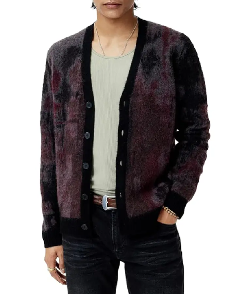 Sistas S09 Purple Print Cardigan