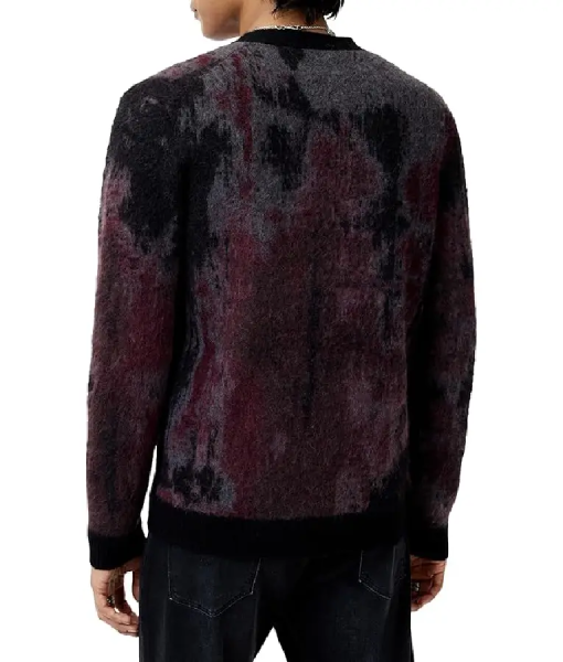 Sistas S09 Purple Print Cardigan