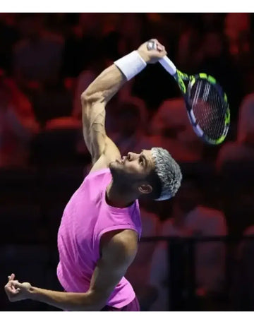 Carlos Alcaraz Six Kings Slam 2025 Pink Tank Top