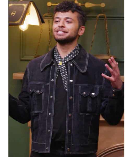 Smartypants S02 Blue Suede Contrast Stitch Jacket