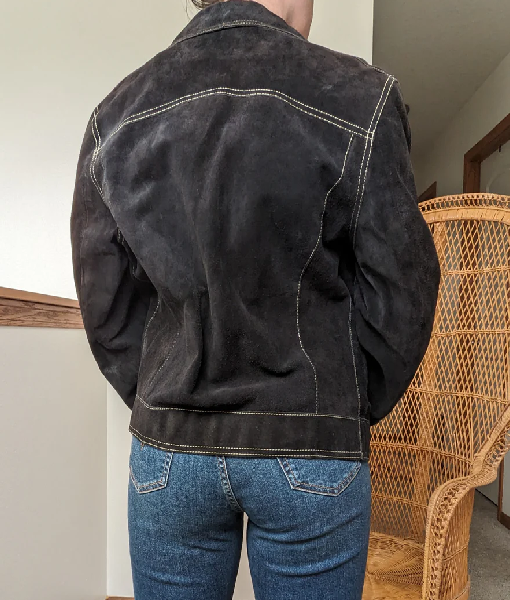 Smartypants S02 Blue Suede Contrast Stitch Jacket