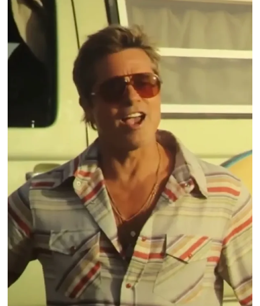 F1 The Movie Brad Pitt Stripe Shirt