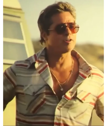 F1 The Movie Brad Pitt Stripe Shirt