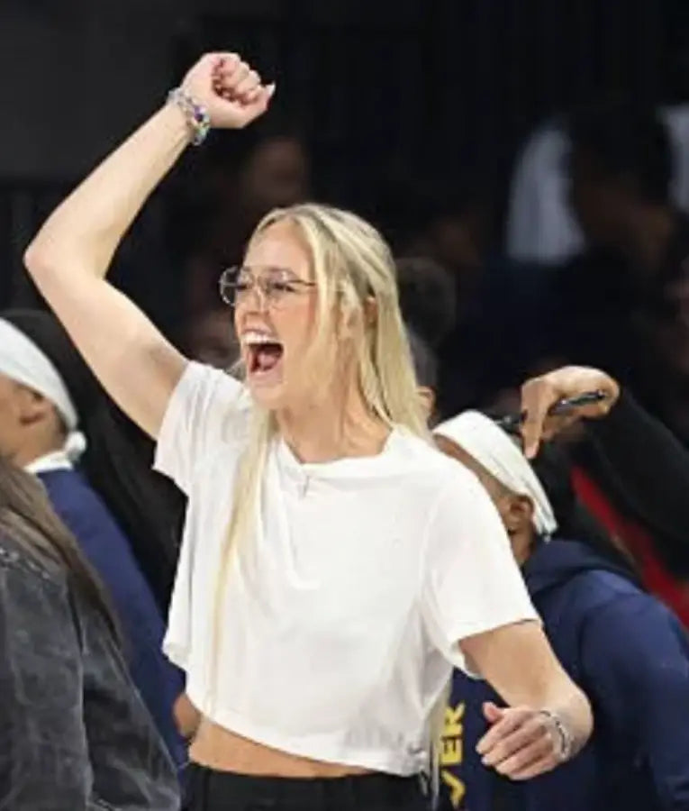 Sophie Cunningham 2025 WNBA Playoffs Semifinal White T-Shirt