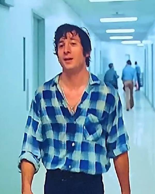 Springsteen Deliver Me from Nowhere Jeremy Allen White Blue Plaid Shirt