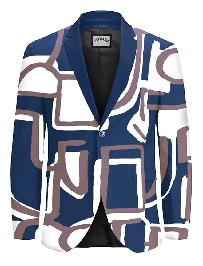 Stegaro Abstract Art Blazer