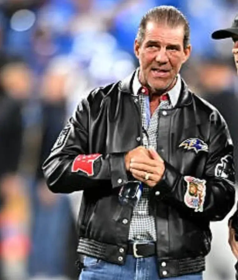 Steve Bisciotti Baltimore Ravens Leather Jacket