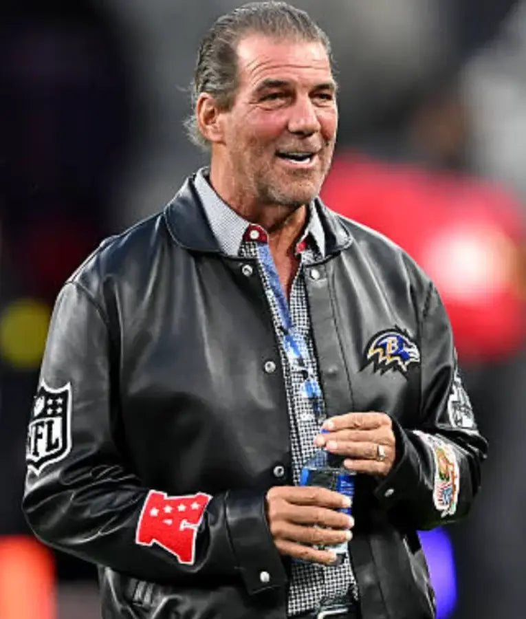 Steve Bisciotti Baltimore Ravens Leather Jacket