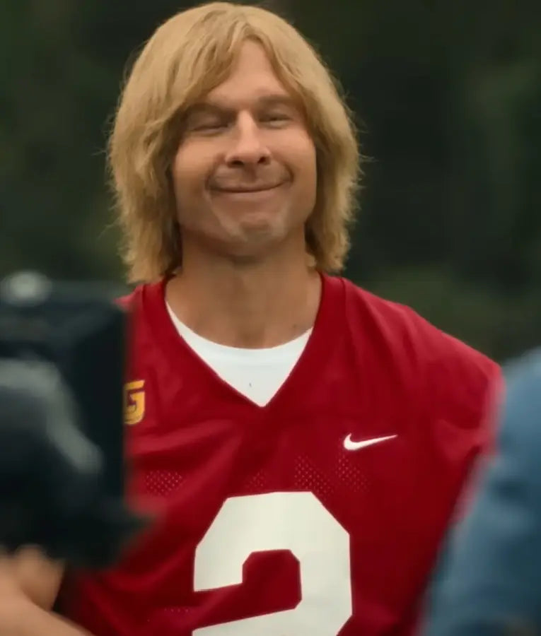 Chad Powers 2025 Glen Powell 2 Printed Red T-Shirt