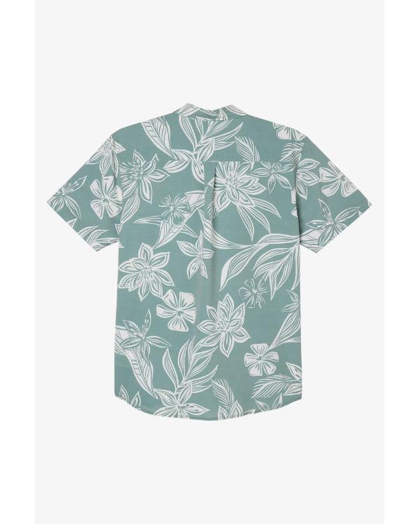 Love Hotel S01 Green Floral Shirt