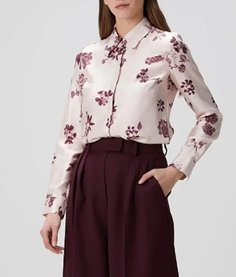 With Love Meghan S02 Chrissy Teigen Floral Silk Shirt