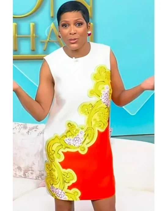 Tamron Hall Show Tamron Hall Paisley Print Shift Dress