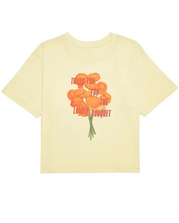 Thank You For The Lovely Bouquet Cropped T-Shirt