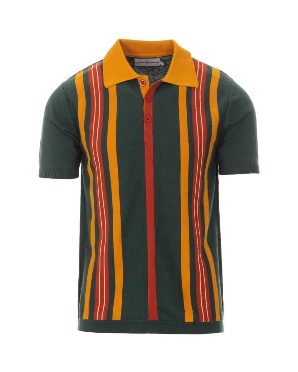 Doctor Who S15 Ncuti Gatwa Tri-Color Striped Polo Shirt