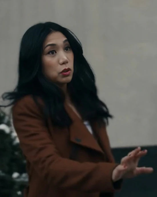 The Equalizer Liza Lapira Brown Coat