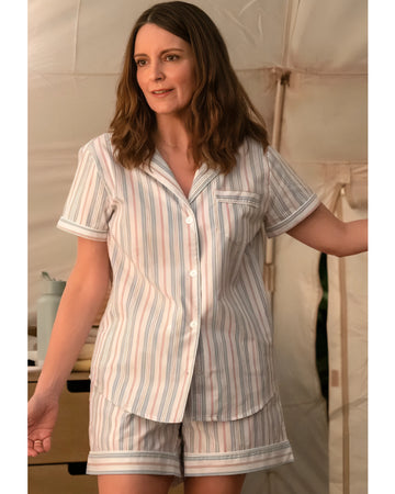 The Four Seasons Tina Fey Striped Pajamas