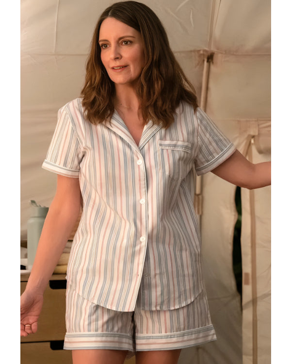 The Four Seasons Tina Fey Striped Pajamas
