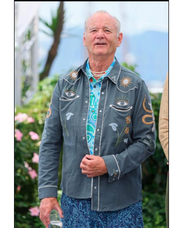 The Phoenician Scheme 2025 Bill Murray Western Shirt