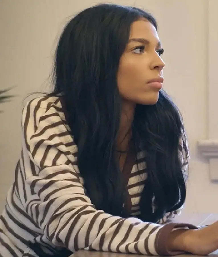 The Secret Lives of Mormon Wives Layla Taylor Striped Cardigan