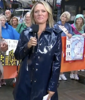 The Today Show 2025 Dylan Dreyer Hooded Rain Jacket