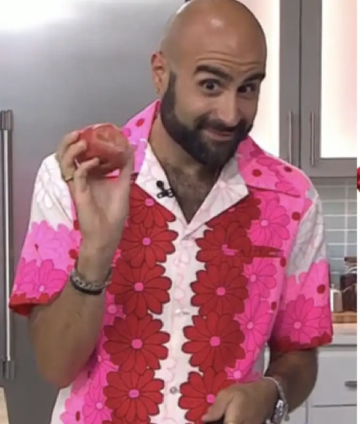 The Today Show 2025 Edy Massih Floral Camp Shirt