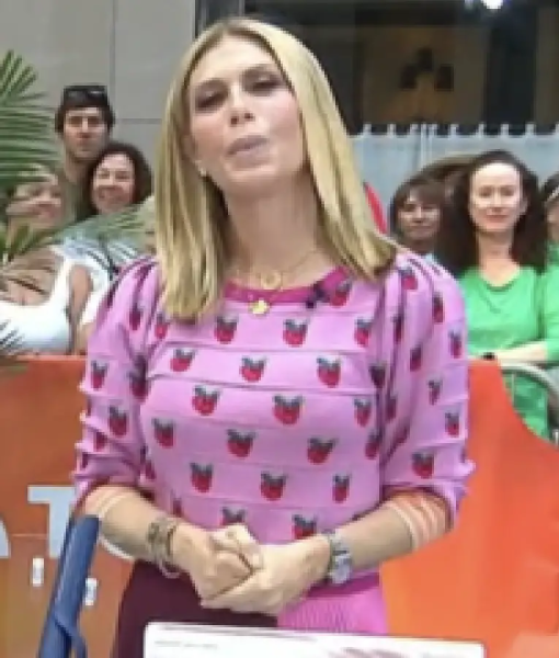 The Today Show 2025 Jill Martin Strawberry Print Sweatshirt
