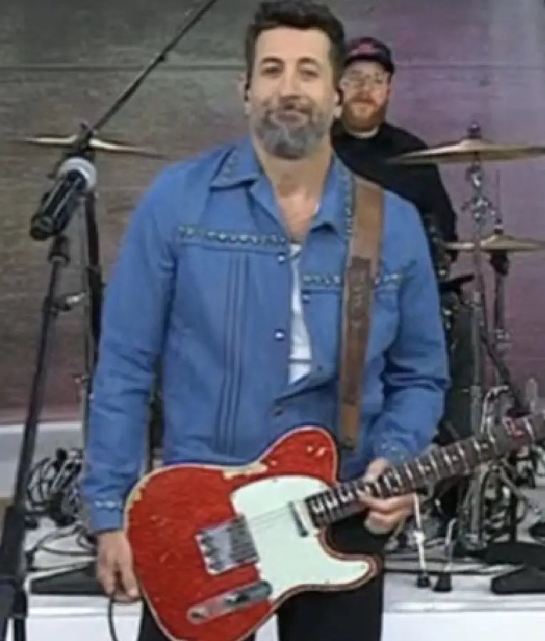 The Today Show 2025 Matthew Ramsey Denim Studded Pleated Jacket