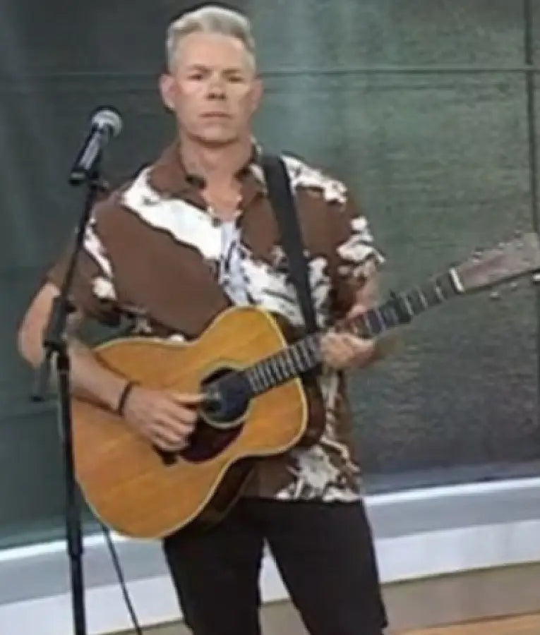 The Today Show 2025 Trevor Rosen Printed Silk Camp Shirt