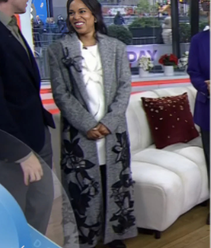 The Today Show Kerry Washington Floral Coat