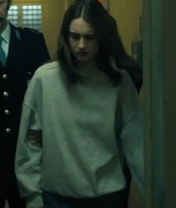 The Twisted Tale of Amanda Knox Grace Van Patten Grey Sweatshirt