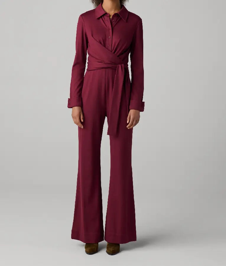 The View 2025 Ana Navarro Burgundy Jumpsuit