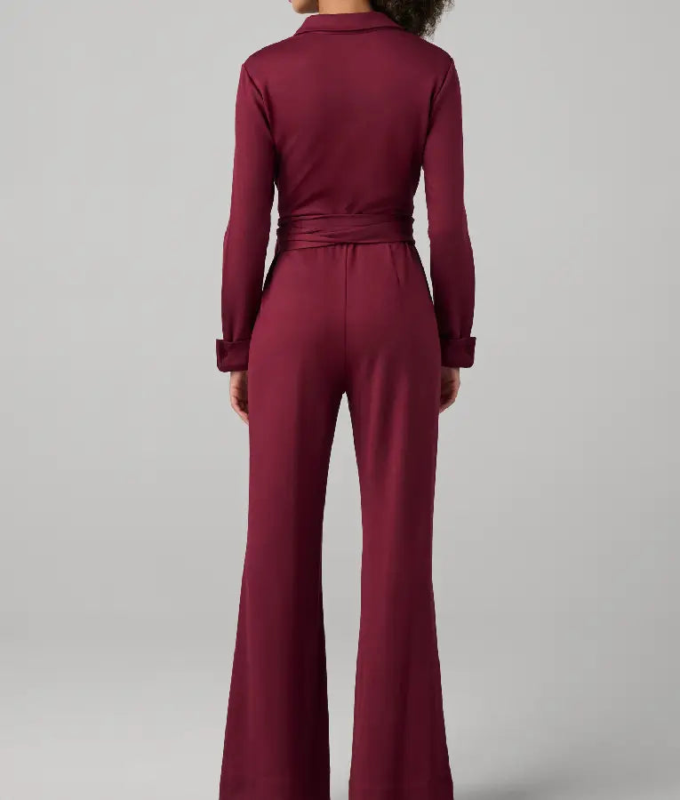 The View 2025 Ana Navarro Burgundy Jumpsuit
