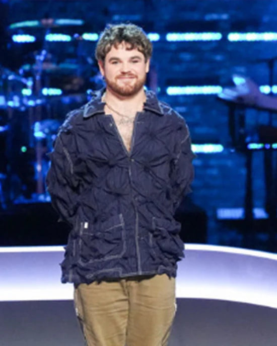 The Voice S27 Conor James Blue Spikey Jacket
