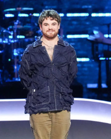 The Voice S27 Conor James Blue Spikey Jacket
