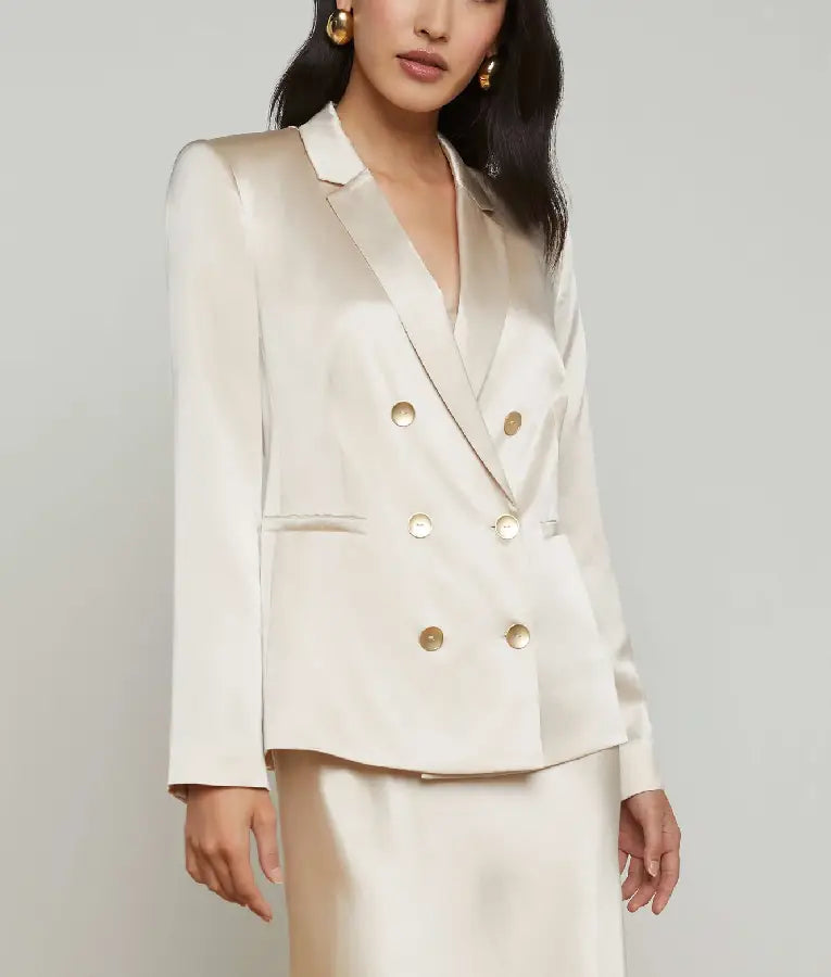 Today 2025 Daphne Oz Silk Blazer