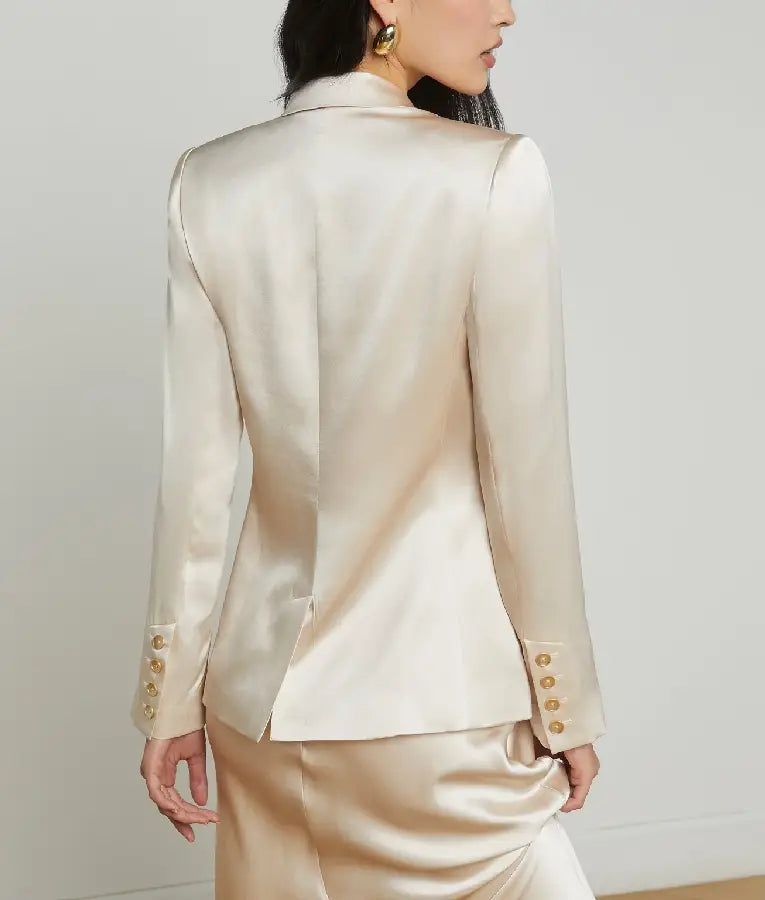 Today 2025 Daphne Oz Silk Blazer