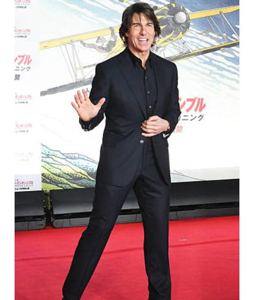Tom Cruise Japan Premiere Red Carpet Black Suit