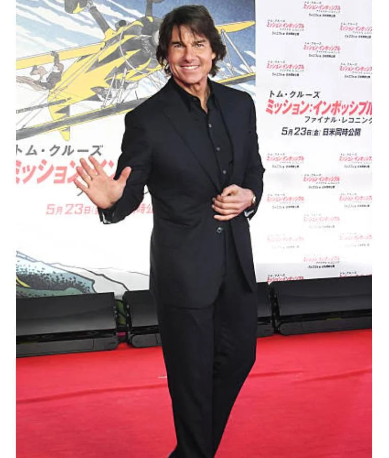 Tom Cruise Japan Premiere Red Carpet Black Suit
