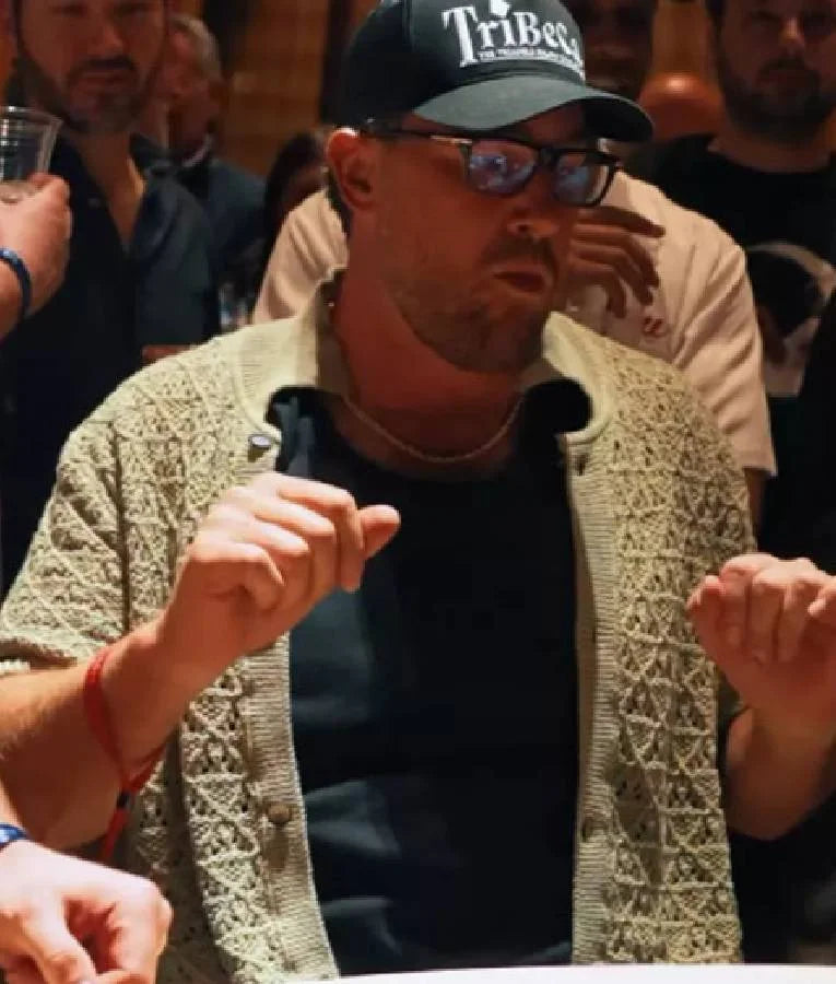 Travis Kelce 2025 Las Vegas Knitted Polo Shirt