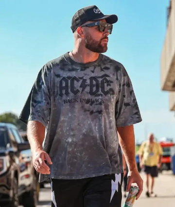 Travis Kelce ACDC Back In Black T-Shirt