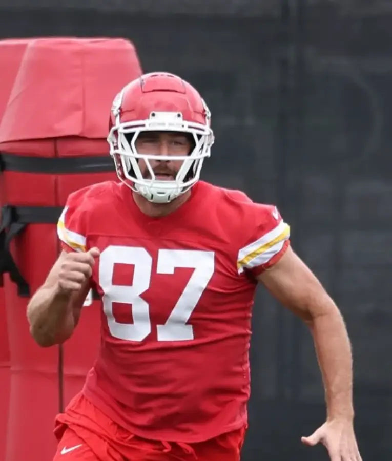 Travis Kelce Kansas City Chiefs OTA Red Top