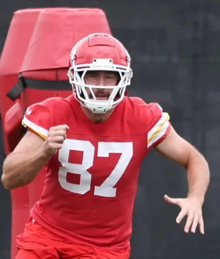 Travis Kelce Kansas City Chiefs OTA Red Top